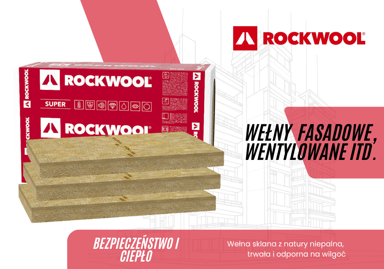WEŁNA MINERALNA MARKI ROCKWOOL - hurtownia Mercus Bis